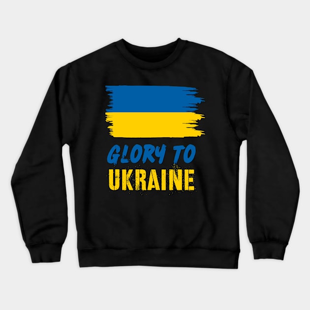 Glory To Ukraine Crewneck Sweatshirt by docferds